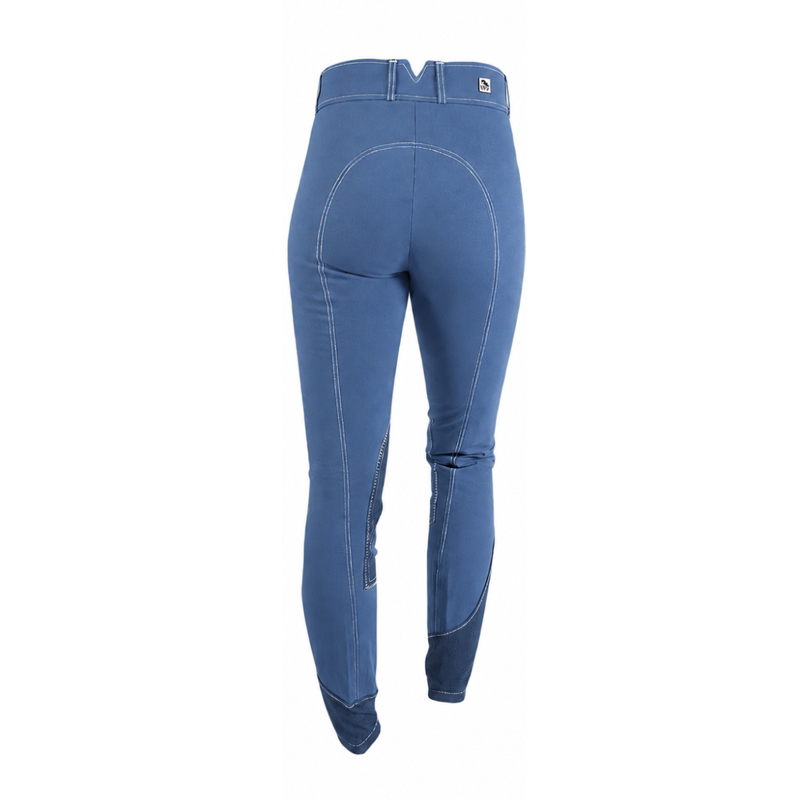 John Whitaker Lvy Ladies Self Seat Breeches - Royal Blue-2