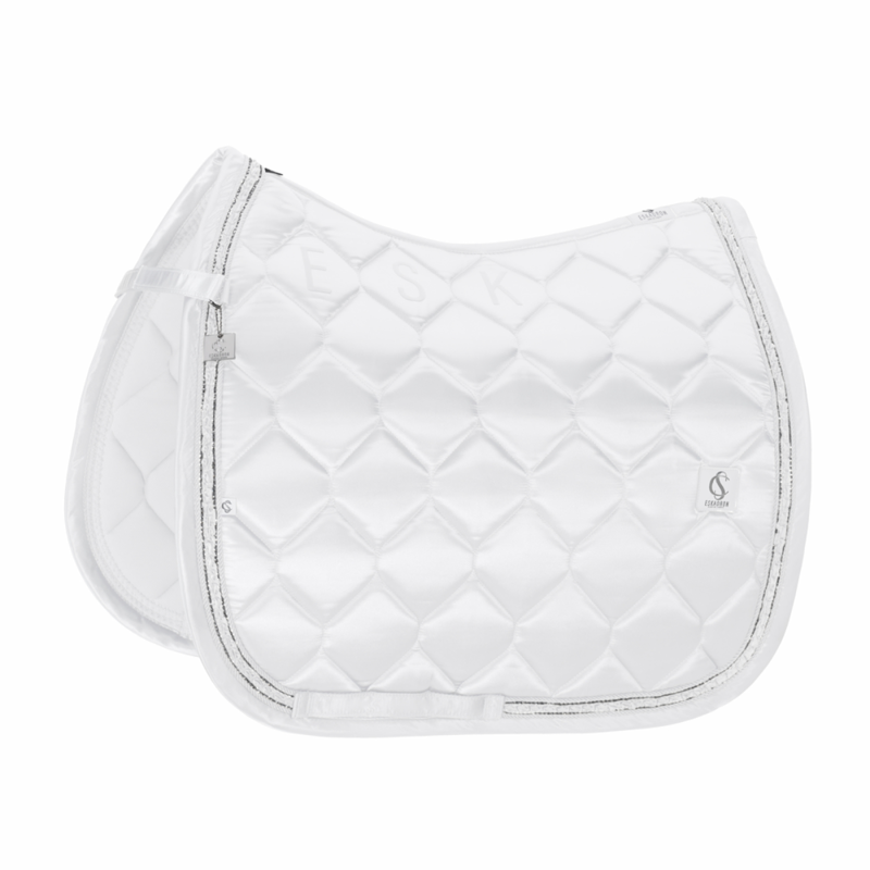 Eskadron Satin Frills Saddlecloth Classic Sports SS26 - White-2