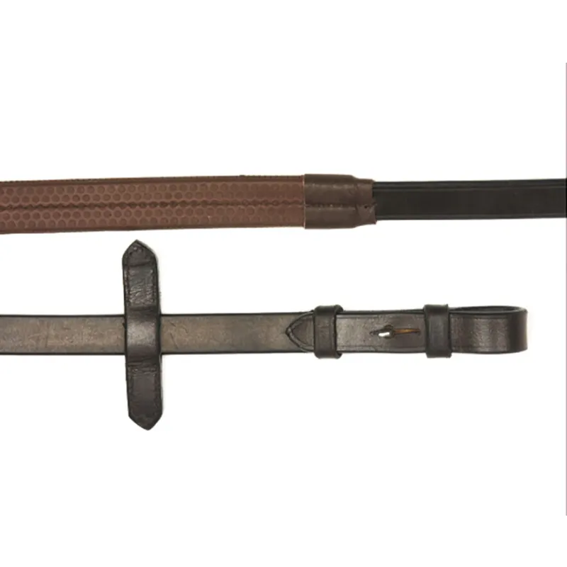 Mackey Legend Rubber Grip Reins - Brown