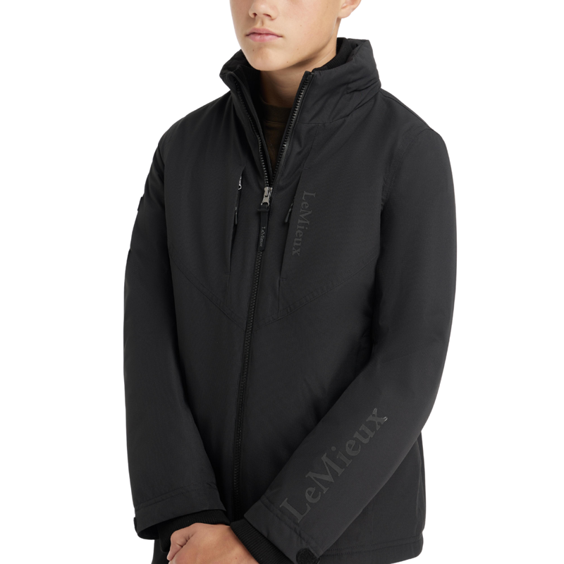 LeMieux Young Rider Boys Waterproof Team Jacket - Black-2
