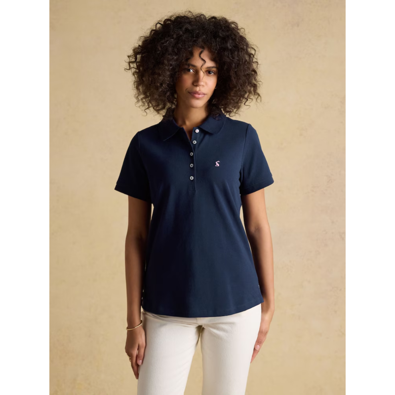 Joules Ladies Woody Polo Shirt - Navy-1