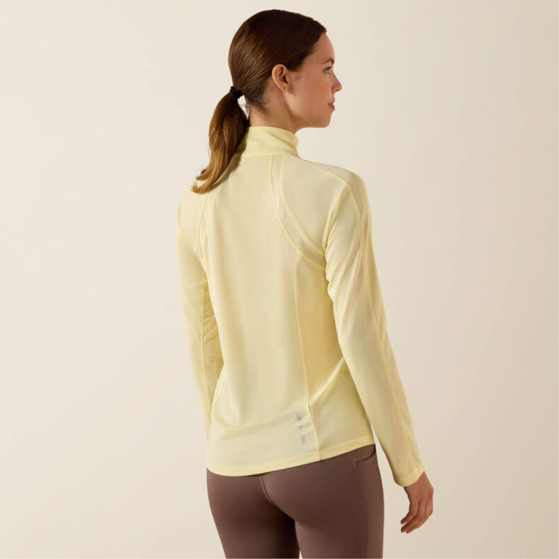 Ariat Women's Sunstopper 3.0 1/4 Zip Base Layer - Flan-1