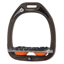 Flex-On Green Composite Stirrup - Incline Ultra Grip - Brown/Grey/Orange