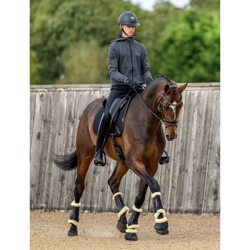 LeMieux Motionflex Dressage Boot with Fur Edge - Black-3