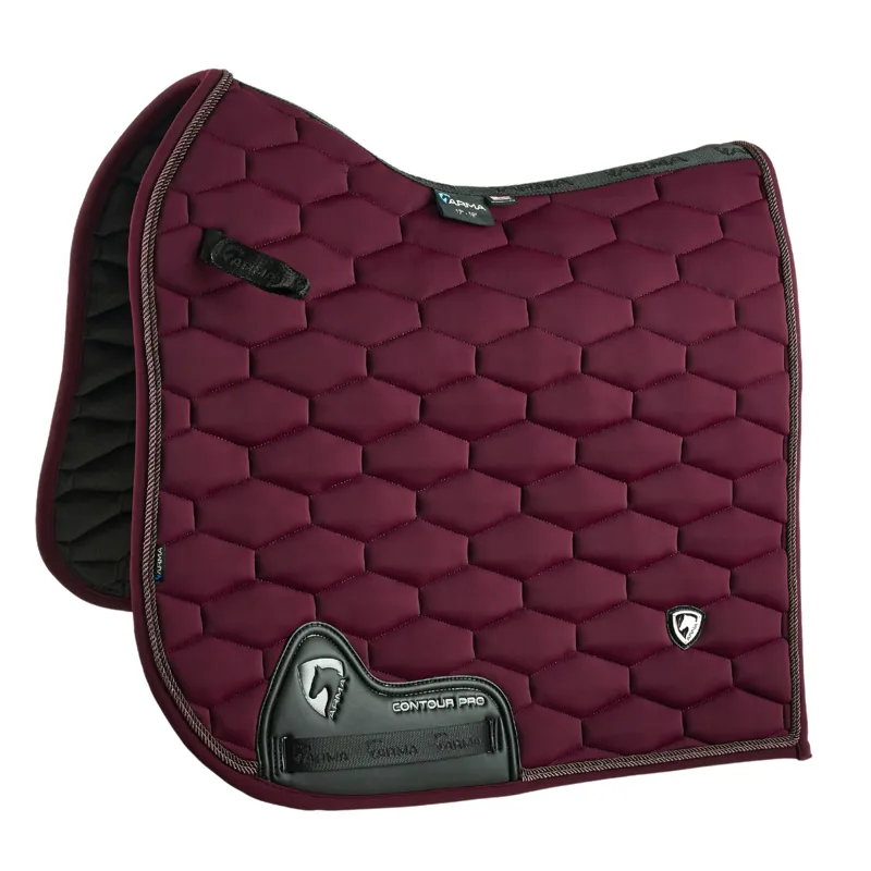 Shires Arma Eltar Dressage Saddlecloth - Black Cherry