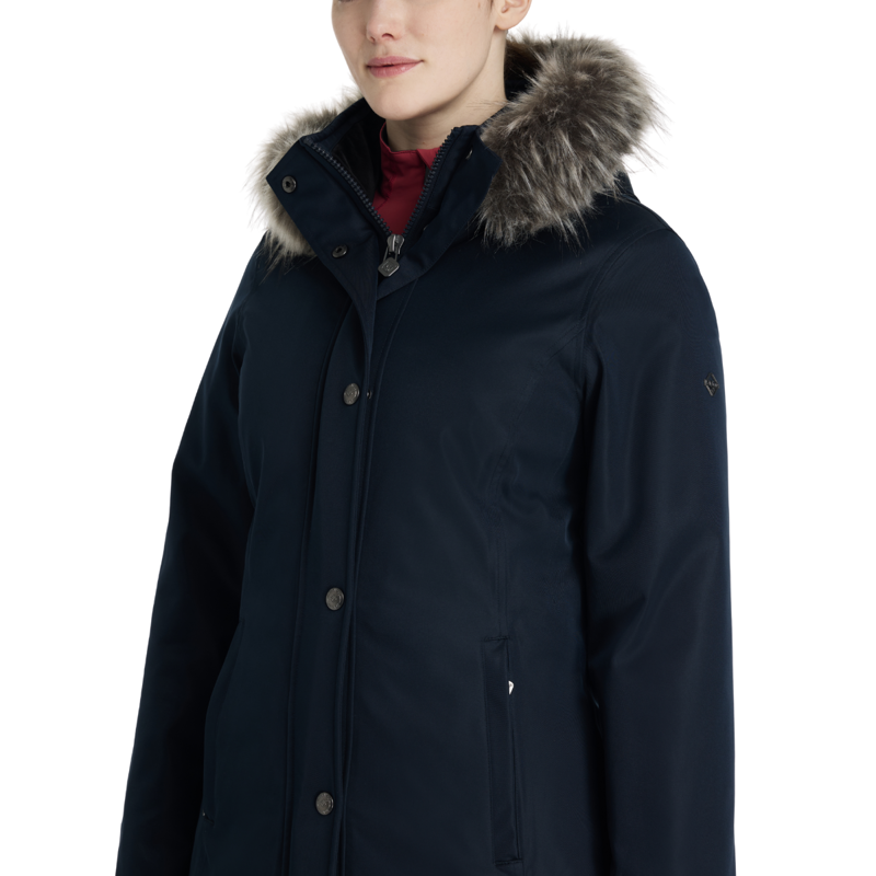 LeMieux Anya Waterproof Riding Coat - Navy-2
