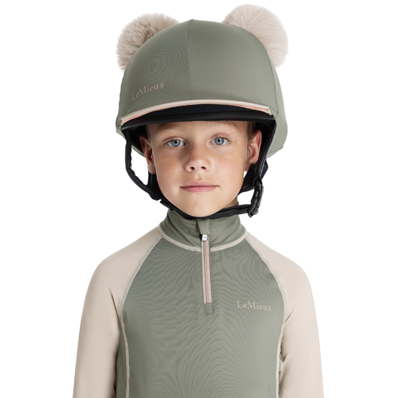 LeMieux Mini Double Pom Hat Silk - Rosemary
