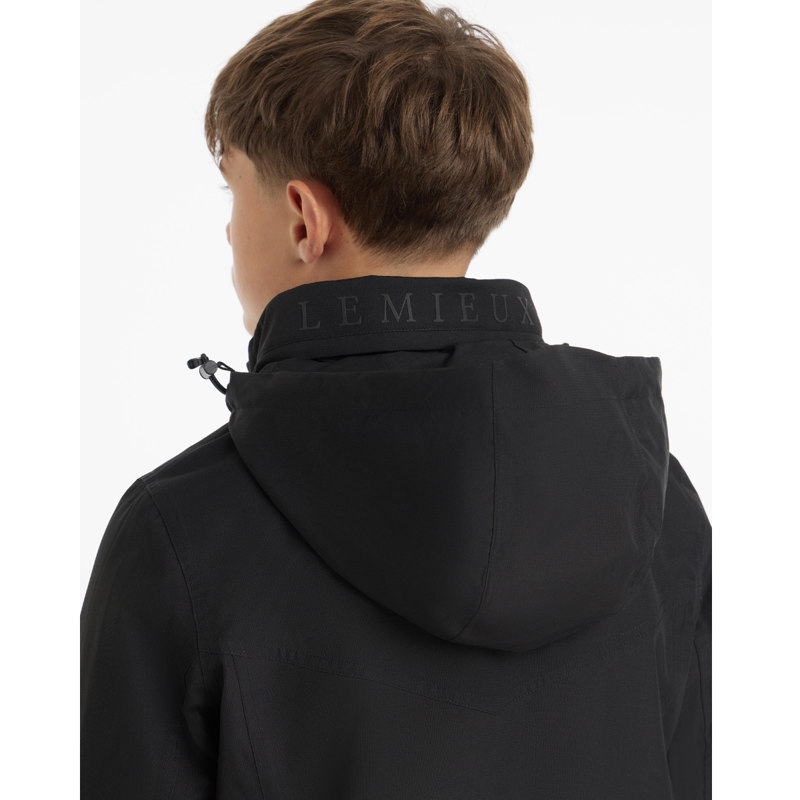 LeMieux Young Rider Boys Waterproof Team Jacket - Black-4