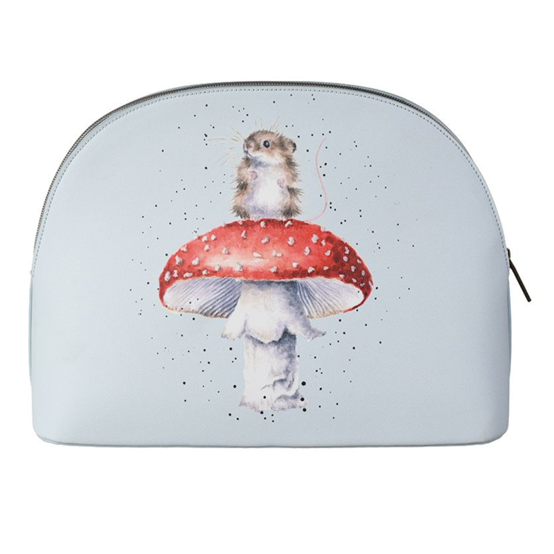 Wrendale Designs Large Mouse Cosmetic Bag - Fungi-1