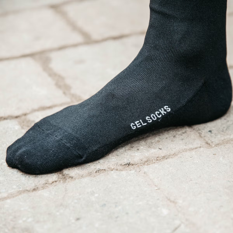 Kentucky Achilles Gel Socks 36/40 - Black-2