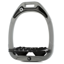 Flex-On Green Composite Stirrups - Incline Ultra Grip - Grey/Black/Black