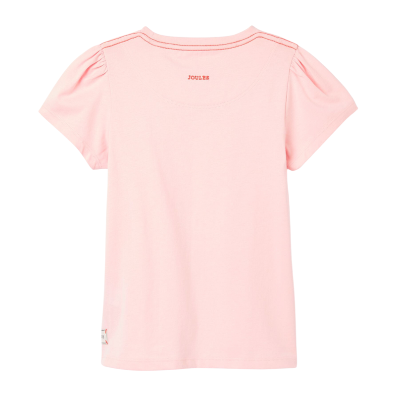 Joules Girls' Let's Go Short Sleeve T-Shirt - Pink-1