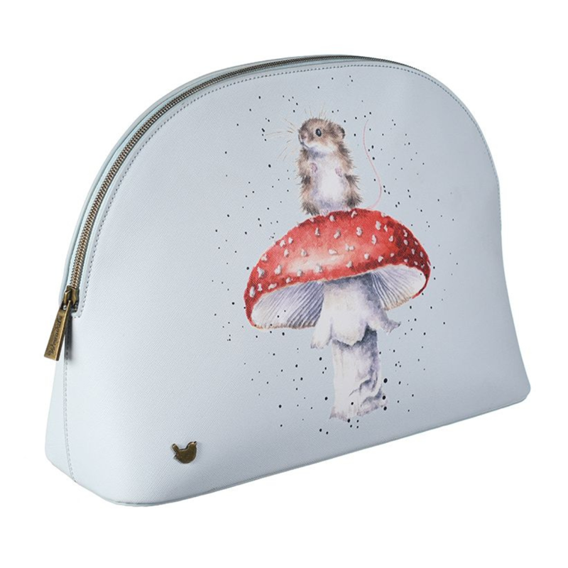 Wrendale Designs Large Mouse Cosmetic Bag - Fungi-2