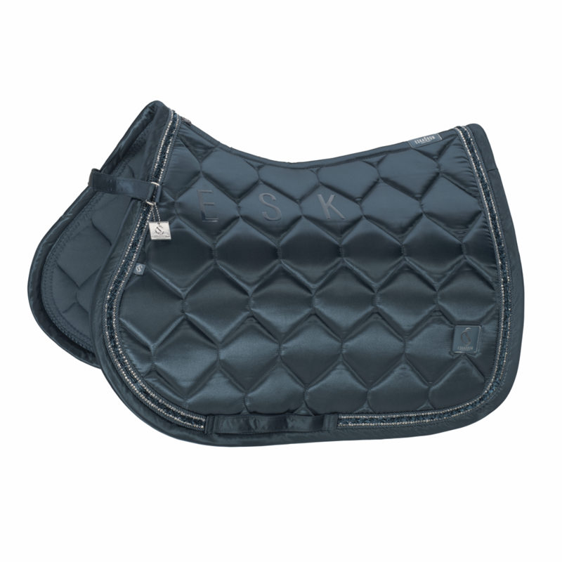 Eskadron Satin Frills Saddlecloth Classic Sports SS26 - Ocean-1