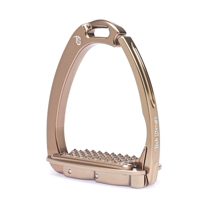 Tech Stirrups Venice Sloped Evo Safety Stirrups - Brown/Brown