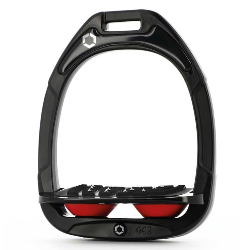 Flex-On Green Composite Stirrups - Inclined Ultra Grip - Black/Black/Red