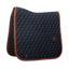 Kentucky Onion Quilt Neon Leather Dressage Saddlepad Full - Navy