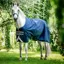 Horseware Amigo Bravo 12 Original Medium 250g Turnout Rug - Navy/Titanium Grey Silver