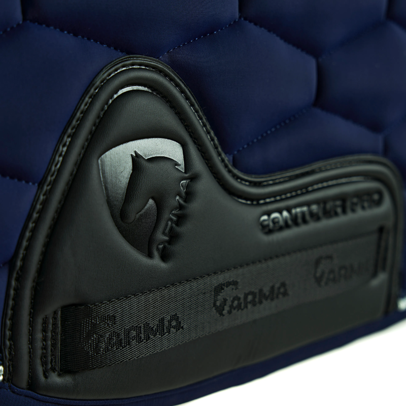 Shires Arma Eltar Dressage Saddlecloth - Navy-2