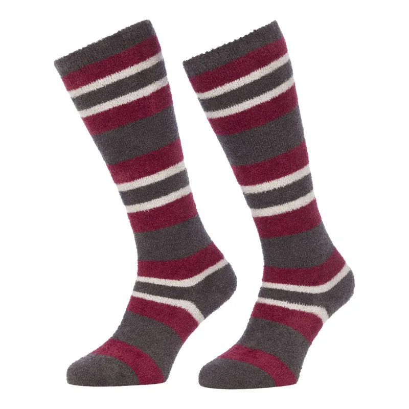 LeMieux Junior Sabrina Stripe Fluffy Socks - Ember