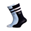 Kentucky Kids Striped Socks 2 Pack - Navy/Light Blue