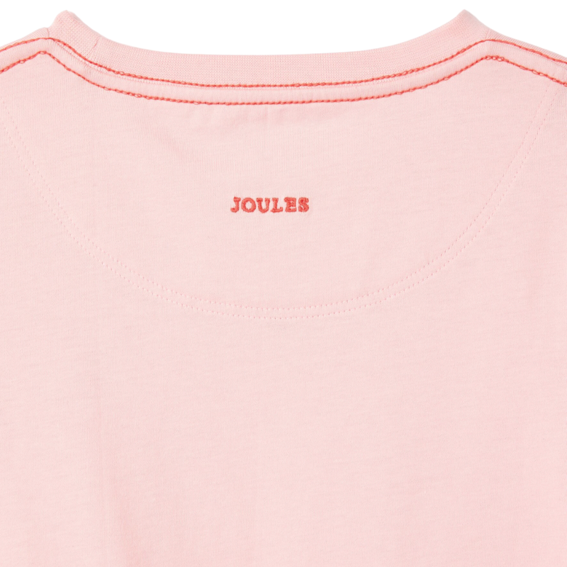 Joules Girls' Let's Go Short Sleeve T-Shirt - Pink-3