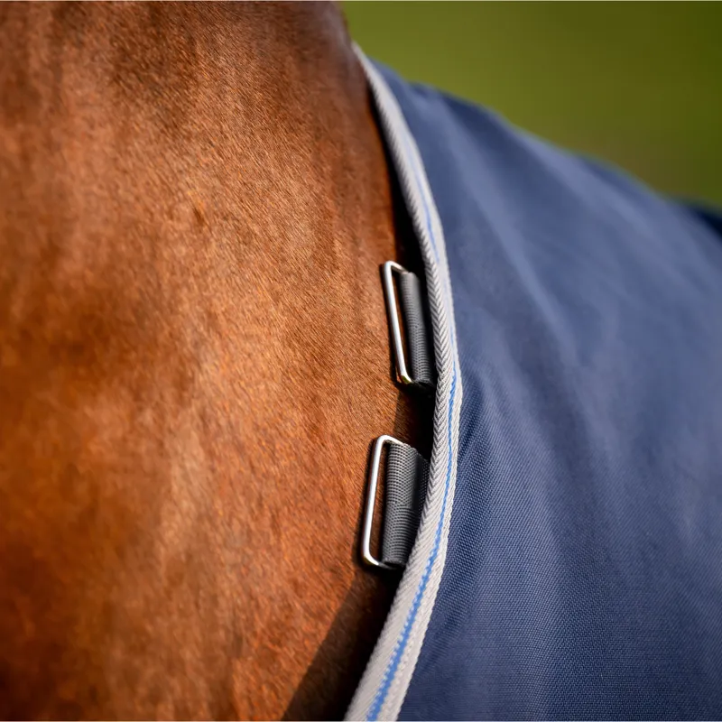 Horseware Rhino Original VL 250g Medium Turnout Rug - Navy/Titanium Grey/Classic Blue-3