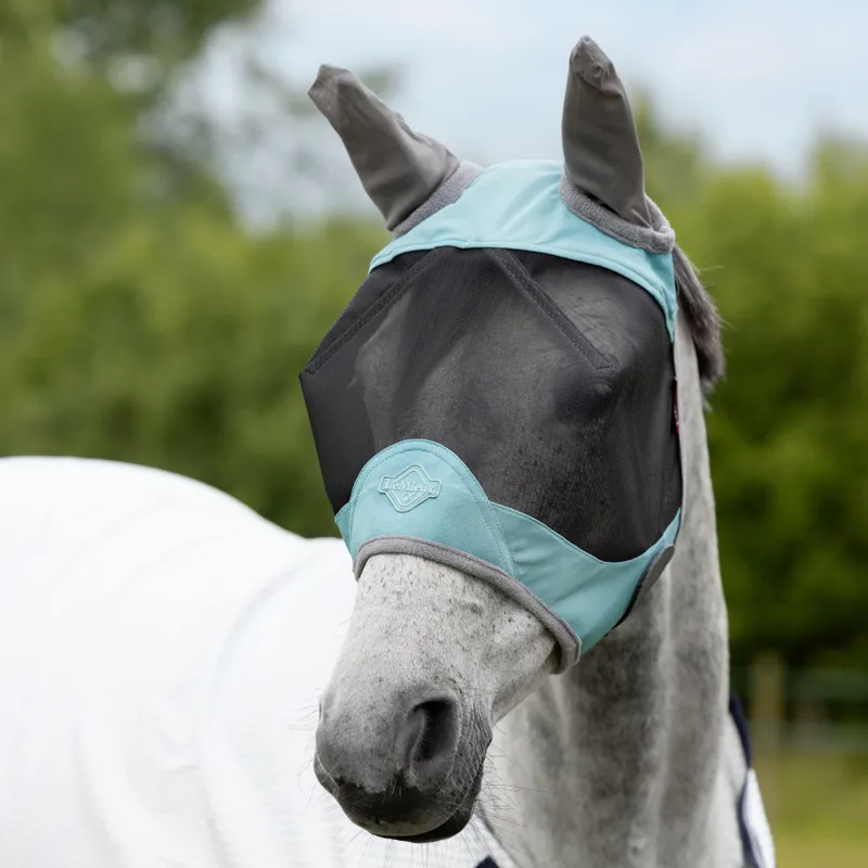 LeMieux Visor-Tek Half Fly Mask - Lagoon-1