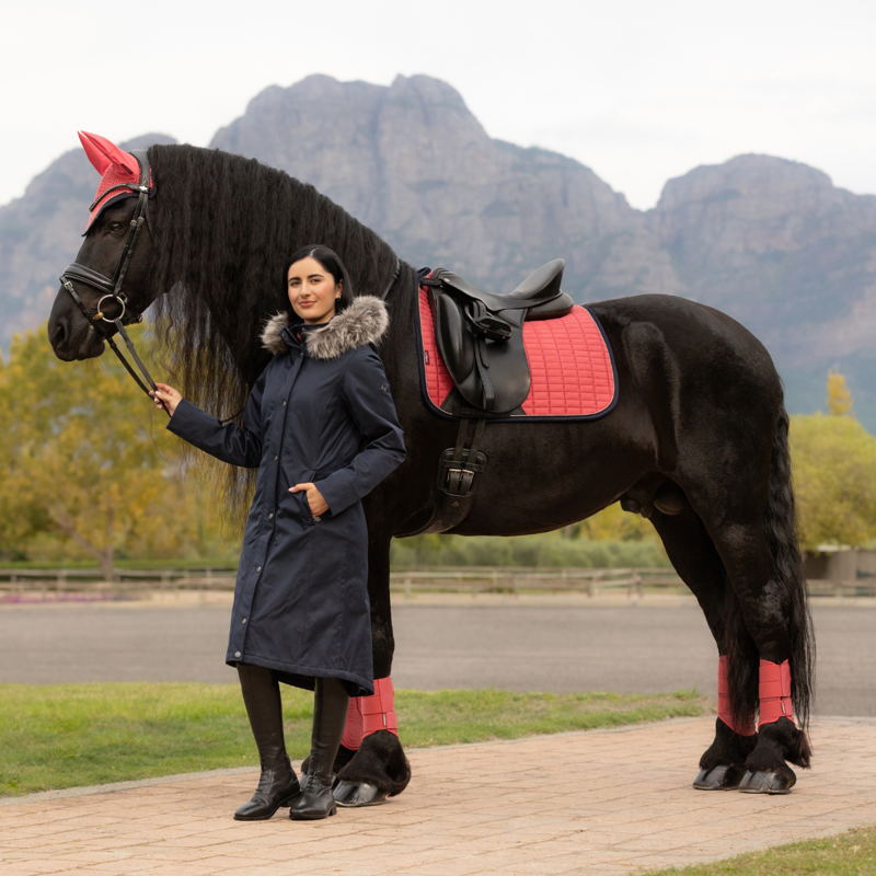 LeMieux Anya Waterproof Riding Coat - Navy-7