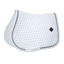 Kentucky Glitter Band Jumping Saddlepad - White/Silver