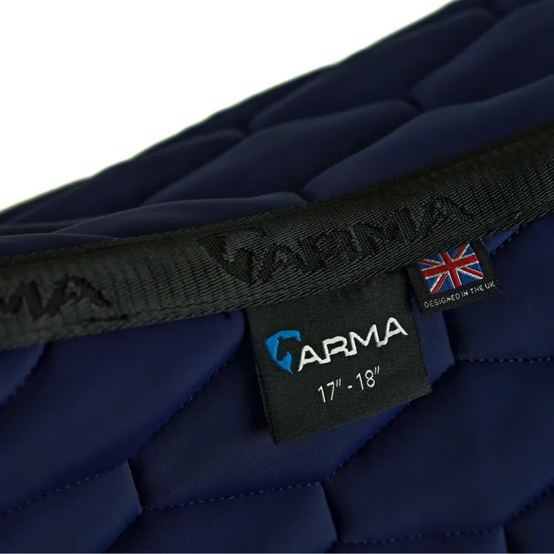 Shires Arma Eltar Dressage Saddlecloth - Navy-3