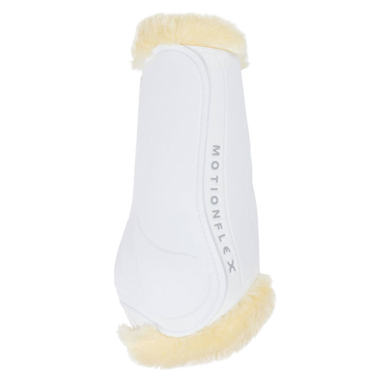 LeMieux Motionflex Dressage Boot with Fur Edge - White-1