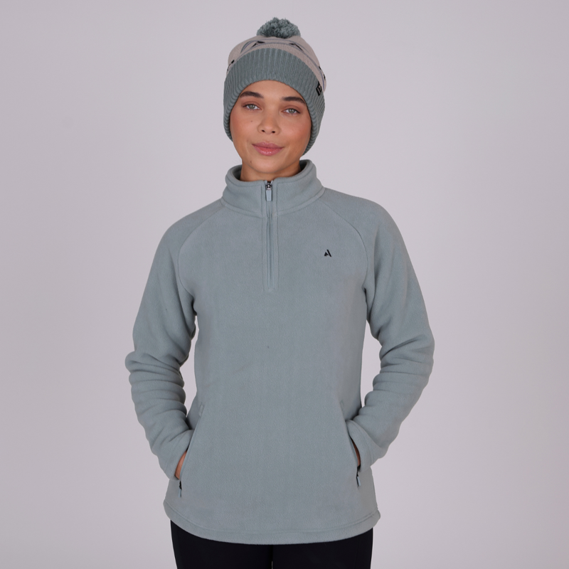 Aubrion React Half Zip Fleece - Sage-2