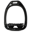 Flex-On Green Composite Stirrup - Inclined Ultra Grip - Black/Black/Black