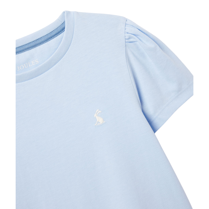 Joules Girls' Let's Go Short Sleeve T-Shirt - Light Blue-3