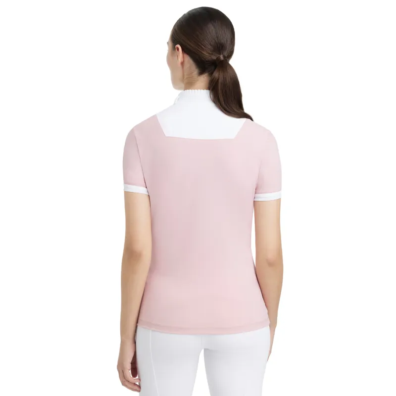 LeMieux Sophia Short Sleeve Pleated Show Shirt - Blossom-1