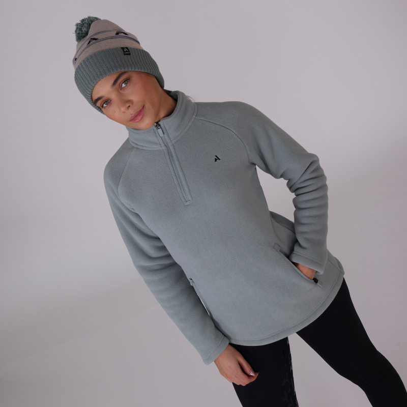 Aubrion React Half Zip Fleece - Sage-3