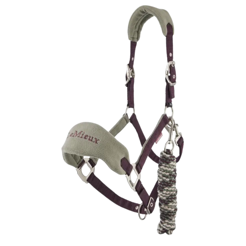 LeMieux Mini Vogue Headcollar and Leadrope - Damson
