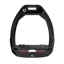 Flex-On Safe-On Inclined Ultra-Grip Stirrups - Black/Black/Burgundy