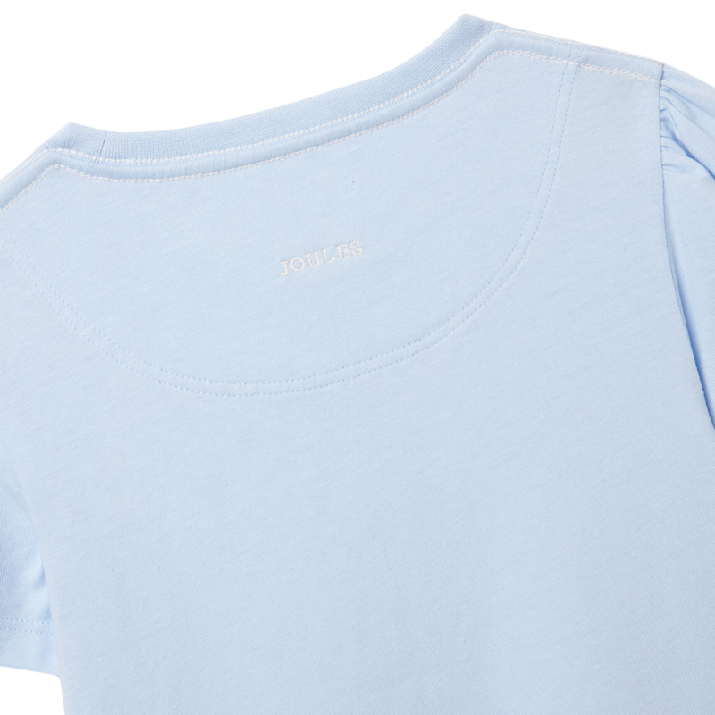 Joules Girls' Let's Go Short Sleeve T-Shirt - Light Blue-2