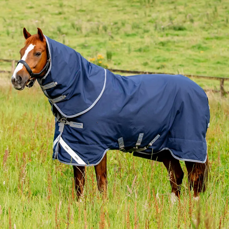 Horseware Rhino 450g Heavy Plus VL Turnout Rug  - Navy/Titanium Grey Classic Blue