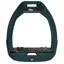 Flex-On Safe-On Inclined Ultra-Grip Stirrups - Dark Green/Grey/Dark Green