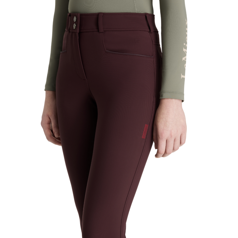 LeMieux Young Rider Full Seat Izzy Breeches - Damson-2
