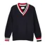 Joules Ladies Dawson Cable Knit Cricket Jumper - Navy
