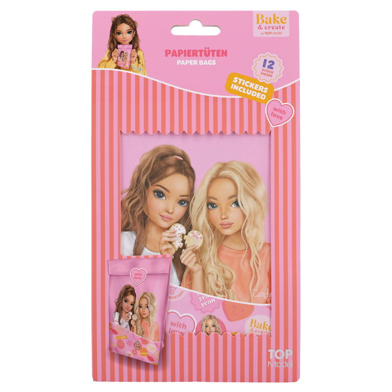 TOPModel Paper Bags Incl. Stickers Bake and Create - Set of 12-2