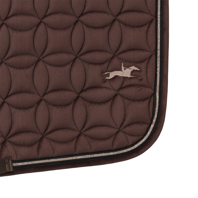 Schockemohle SP Soft Velvet S Style Saddle Pad - Full - Mocca-1