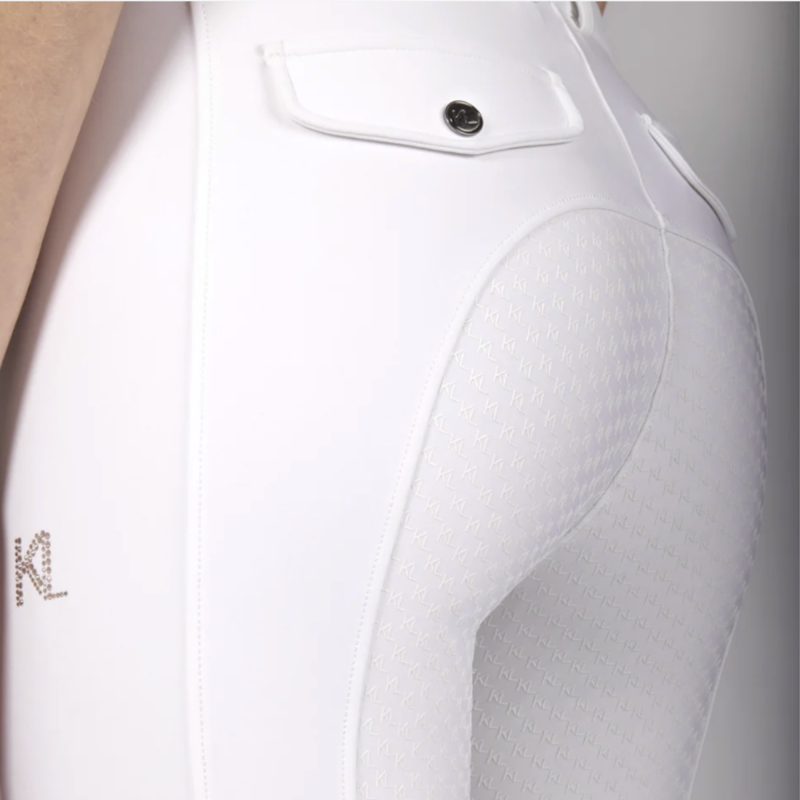 Kingsland KLKatty Ladies A Shape F-Grip Breeches - White-3