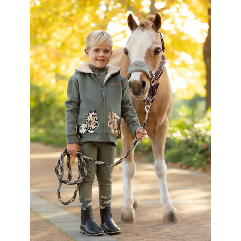 LeMieux Mini Vogue Headcollar and Leadrope - Damson-1