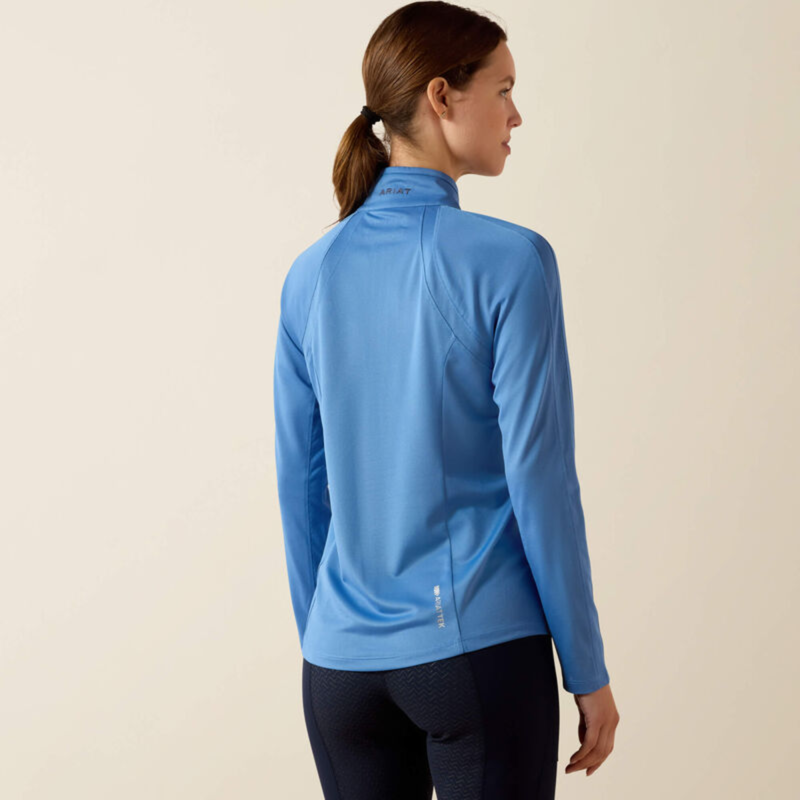 Ariat Women's Sunstopper 3.0 1/4 Zip Base Layer - Riviera-1