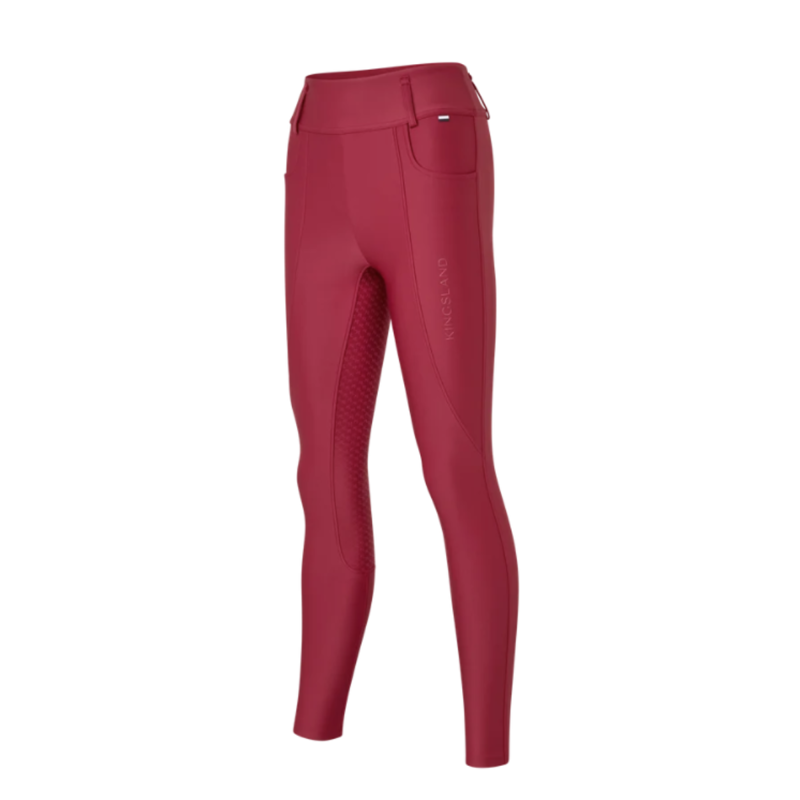 Kingsland KLKristin Ladies A Shape F-Grip Pull Up Breeches - Garnet
